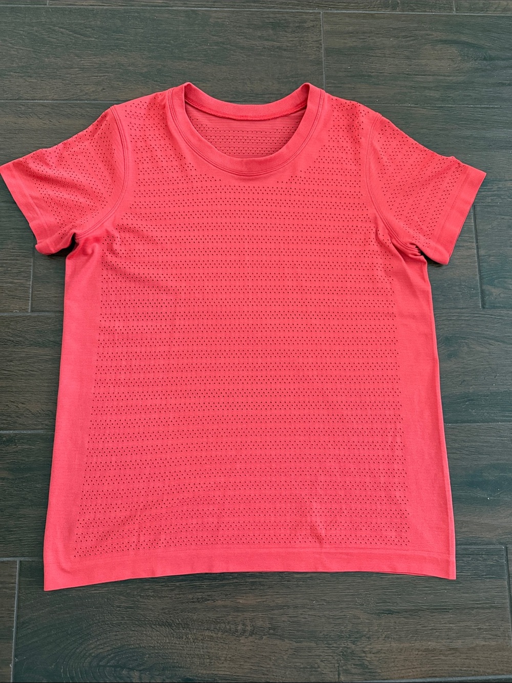 lululemon athletica Perforated Short Sleeve Tee - Coral